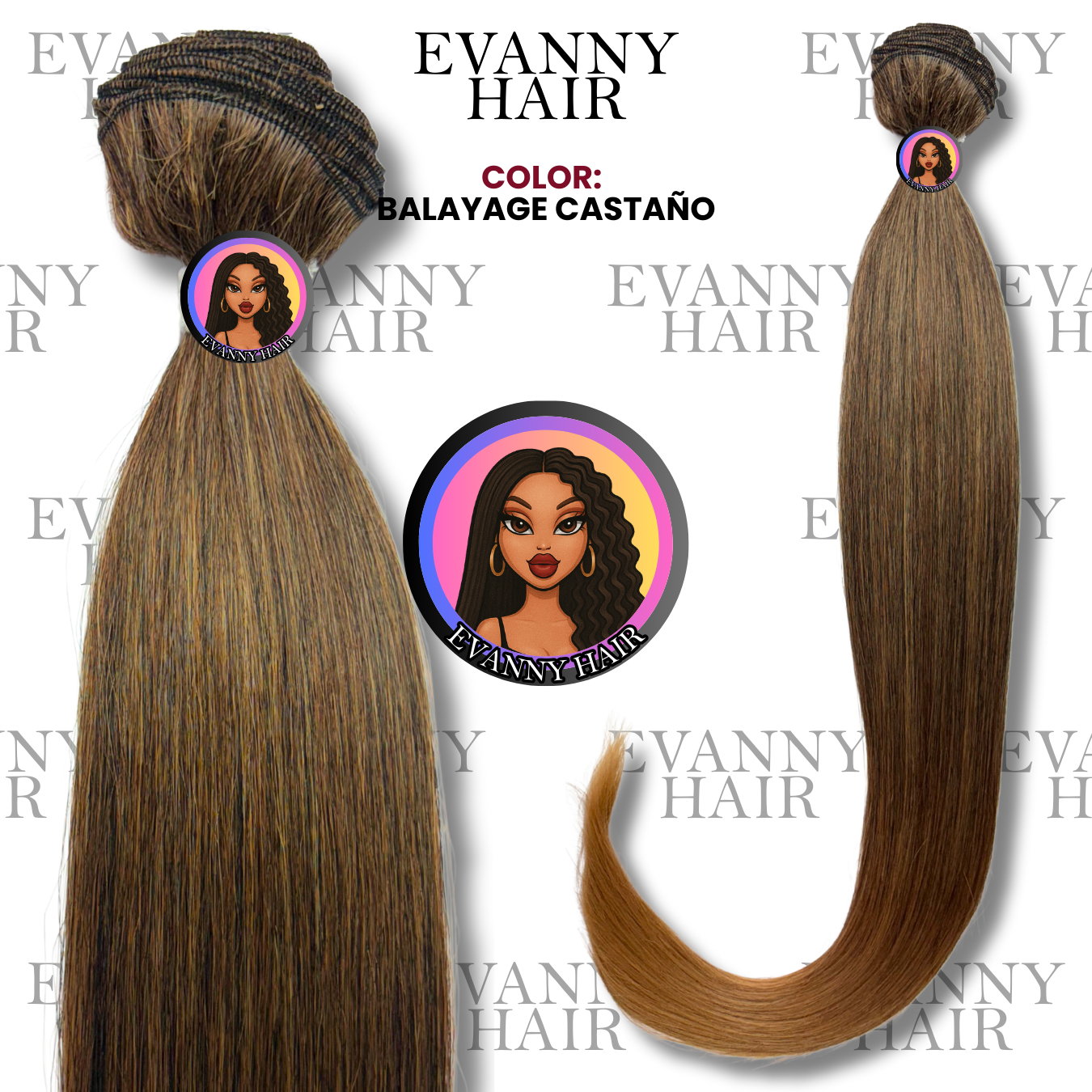 EXTENSIONES DE CABELLO PREMIUM | BALAYAGE CASTAÑO