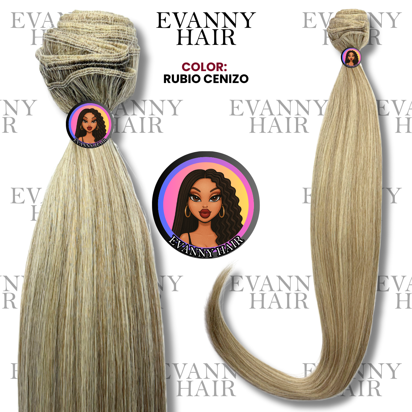 EXTENSIONES DE CABELLO PREMIUM | RUBIO CENIZO