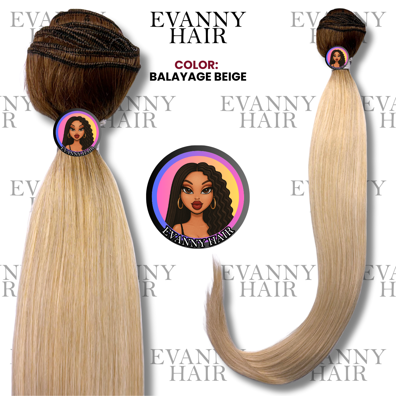 EXTENSIONES DE CABELLO PREMIUM | BALAYAGE BEIGE