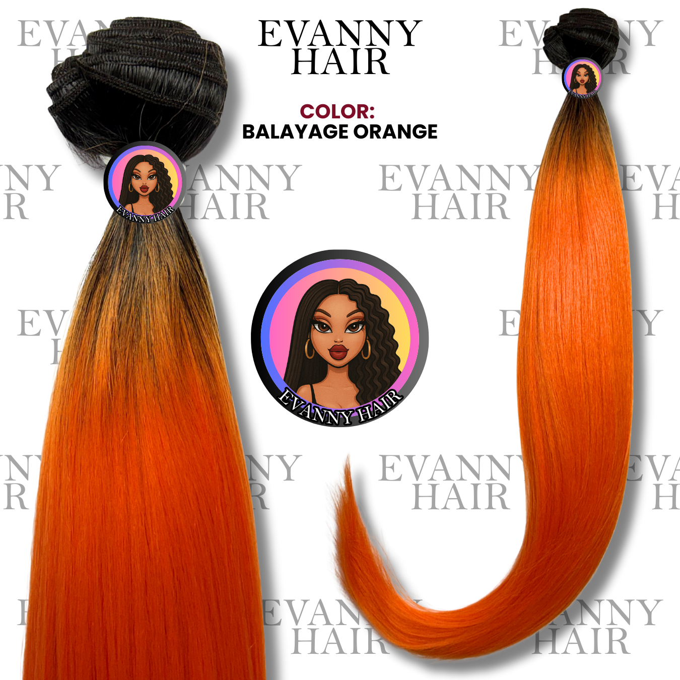 EXTENSIONES DE CABELLO PREMIUM | BALAYAGE ORANGE