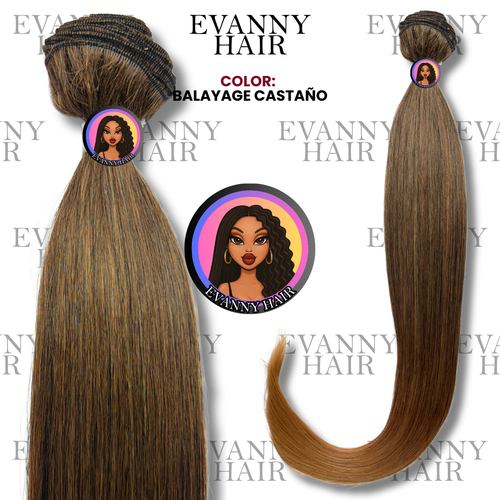 EXTENSIONES DE CABELLO PREMIUM | BALAYAGE CASTAÑO